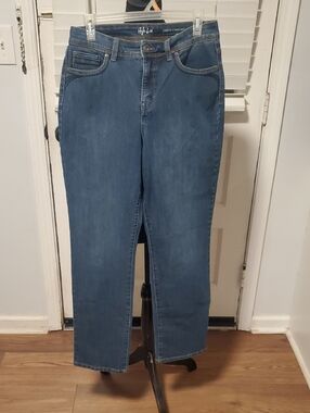 Style & Co. Blue Curvy Straight Jeans